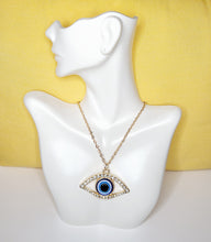 Load image into Gallery viewer, Evil Eye or Hamsa Hand Pendant With 20 Inch Necklace
