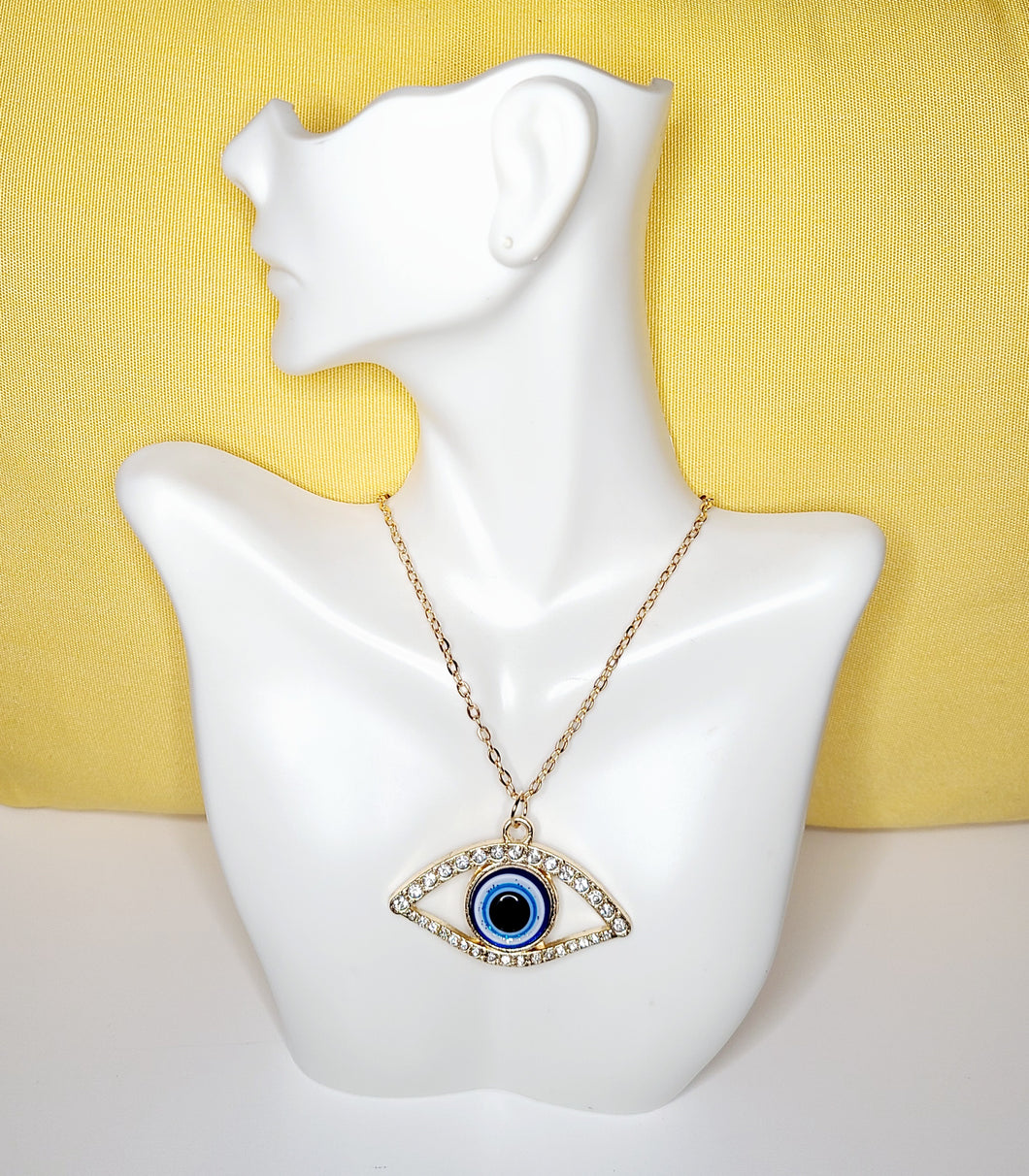 Evil Eye or Hamsa Hand Pendant With 20 Inch Necklace