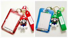 Load image into Gallery viewer, Mario Brothers Keychains Id Badge Holders Nintendo Mario Luigi
