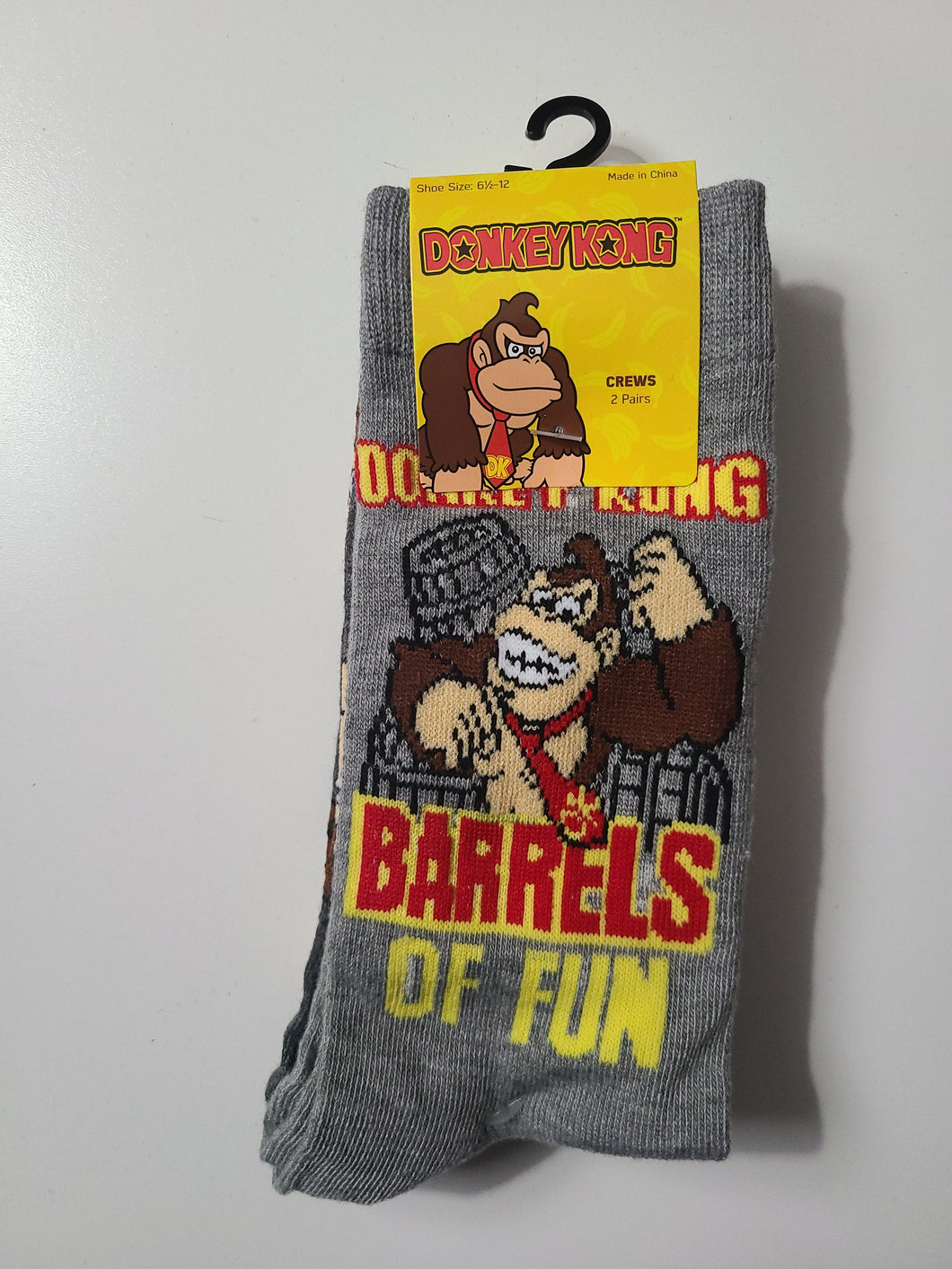 Novelty Cartoon And Video Game Character Socks - Donkey Kong - Monopoly - Sponge Bob & Patrick - Popeye