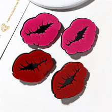 Load image into Gallery viewer, Kiss Acrylic Earrings
