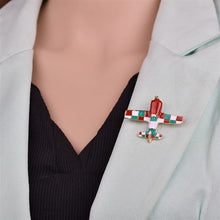 Load image into Gallery viewer, Airplane Brooch
